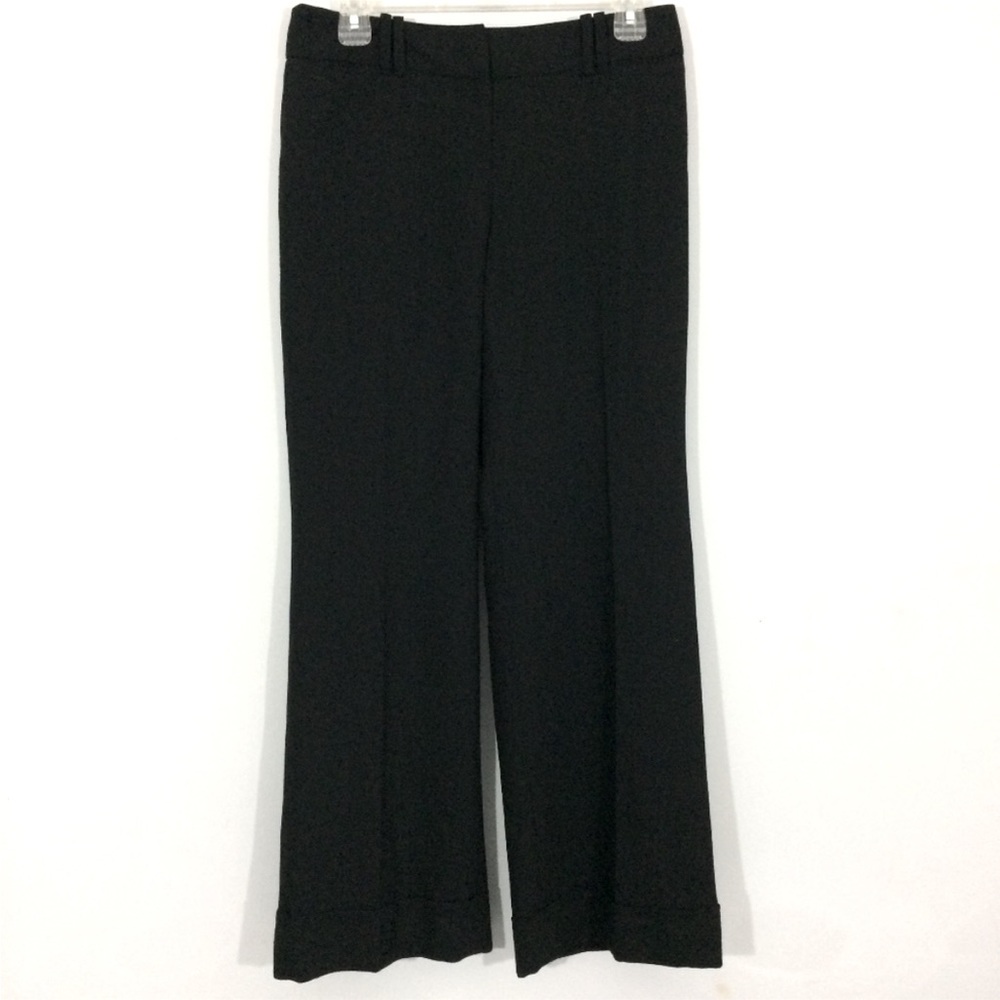 Ann Taylor Loft 100% wool black cuffed dress pants with 29” inseam. Size 2.
